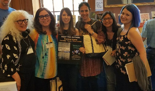 Creative arts therapies faculty member, Nancy Gerber, PhD and students at the Fourteenth International Congress of Qualitative Inquiry